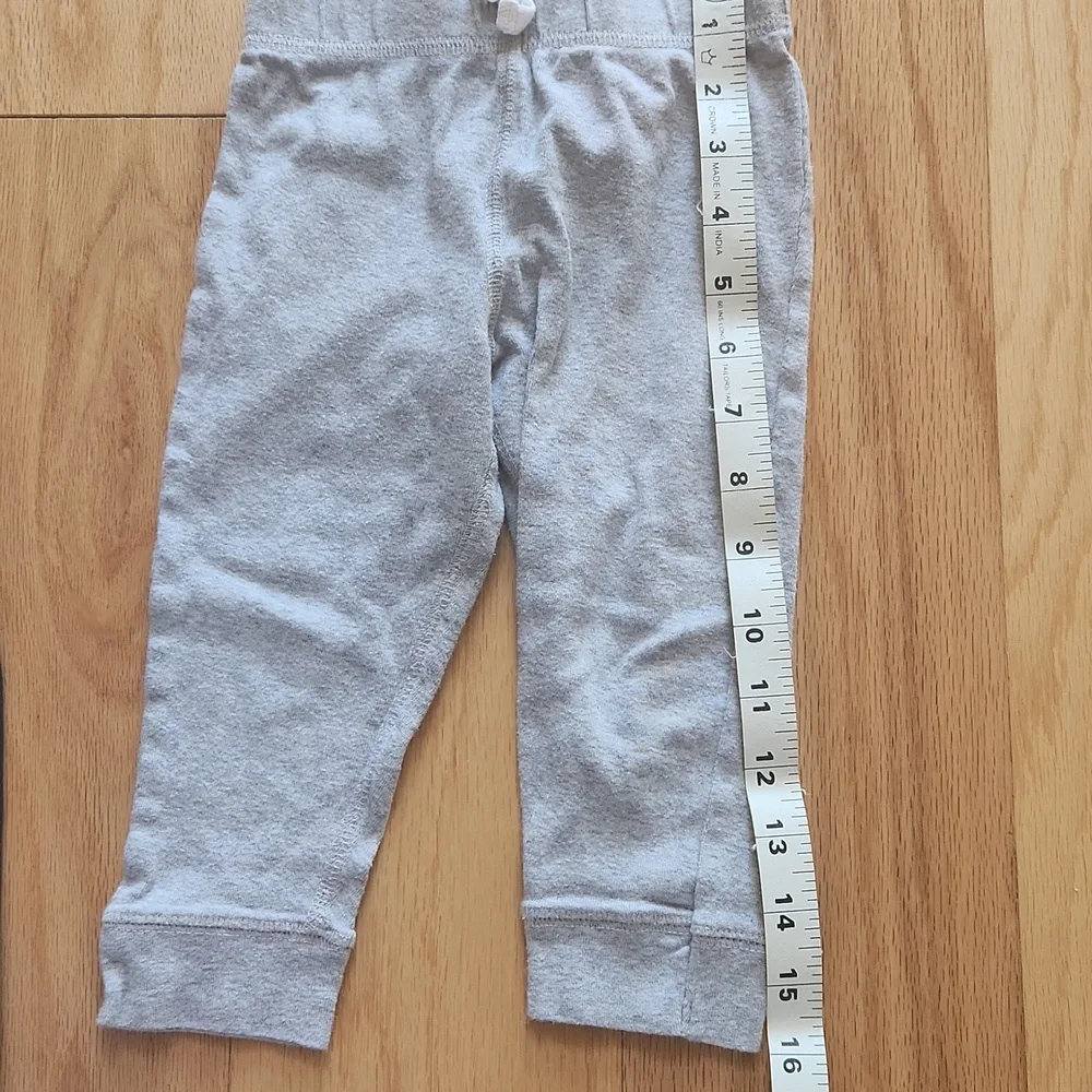 Set of 2 Carter's Pants 18 Months Grey and Black